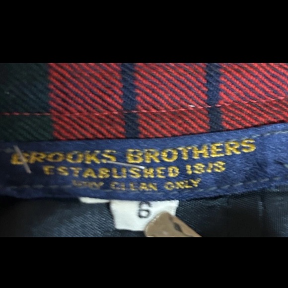 Vtg Brooks Brothers Skirt Size 6!Red Plaid Tartan Wool Scotland Preppy Academia - Picture 4 of 5